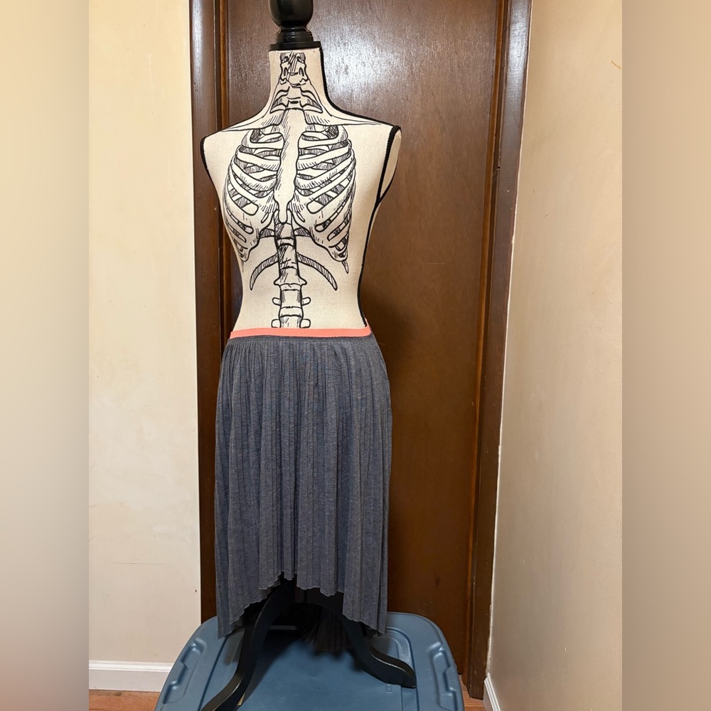 American Eagle Outfitters Gray and Coral A-Line Skirt NWT